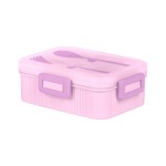 Lunch Box with Spoon and Fork 1233