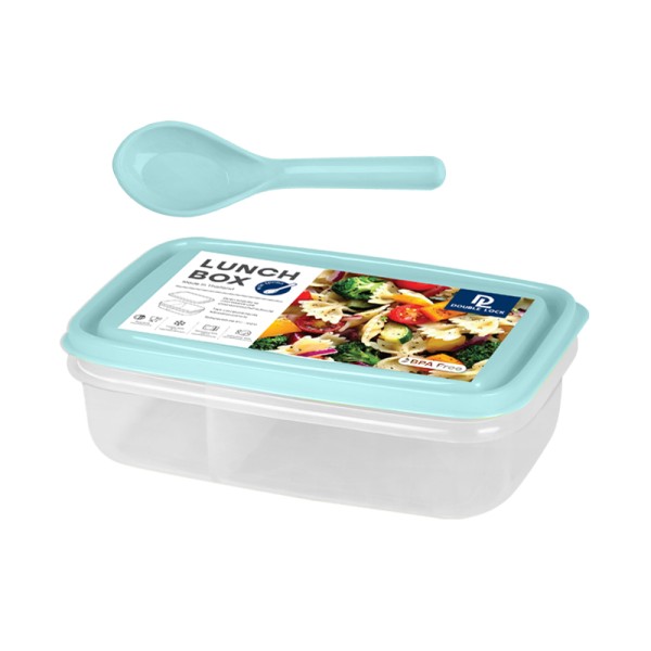 Lunch Box with Spoon and Fork 1237