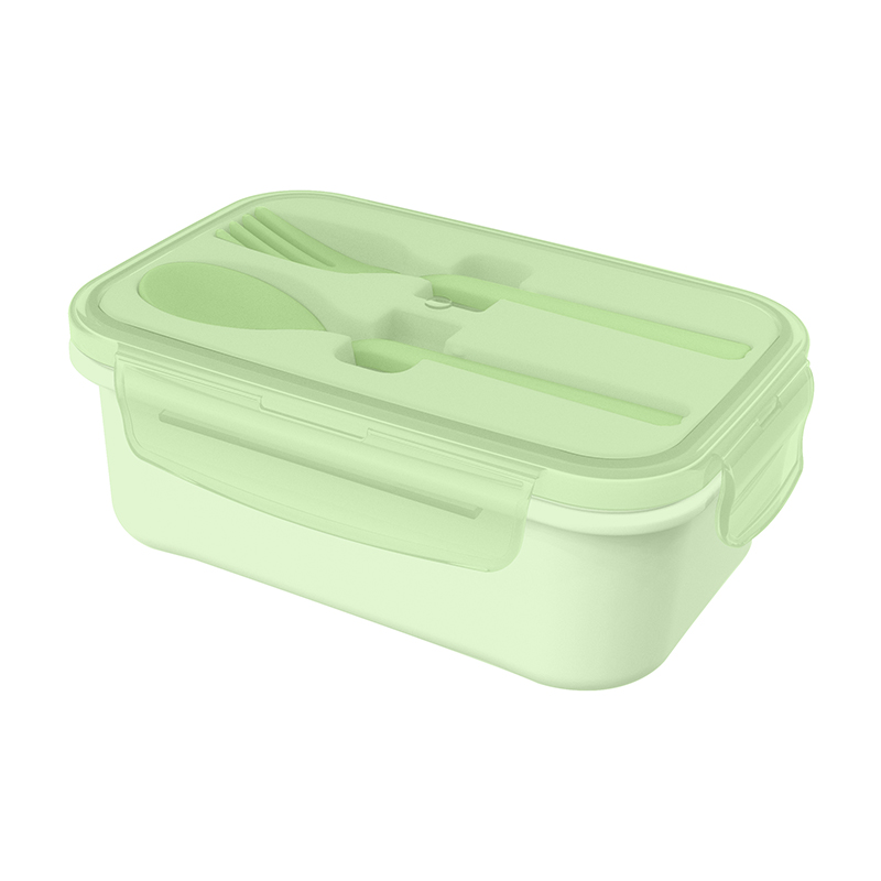 Lunch Box with Spoon and Fork 1239