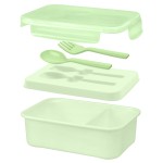 Lunch Box with Spoon and Fork 1239