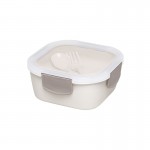 Double Layer Lunch Box with Spoon and Fork 1371
