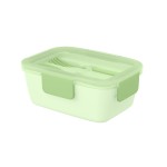 Double Layer Lunch Box with Spoon and Fork 1372