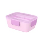 Double Layer Lunch Box with Spoon and Fork 1372