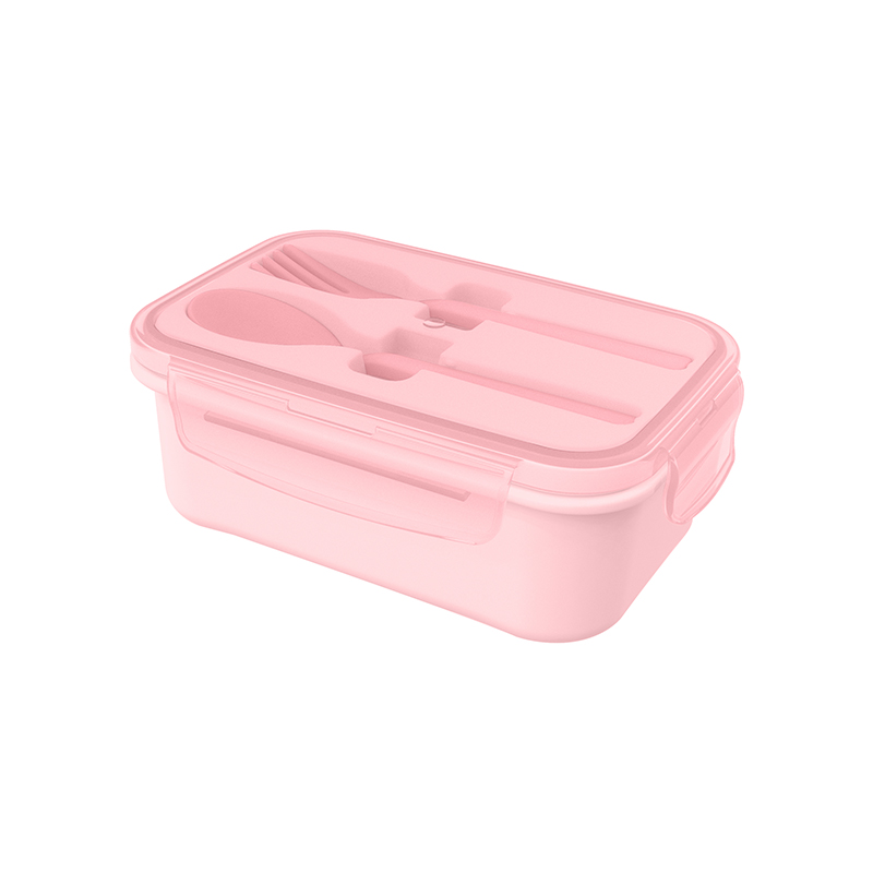 Lunch Box with Spoon and Fork 1238